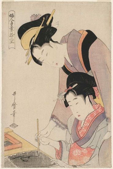Two-handed calligraphy